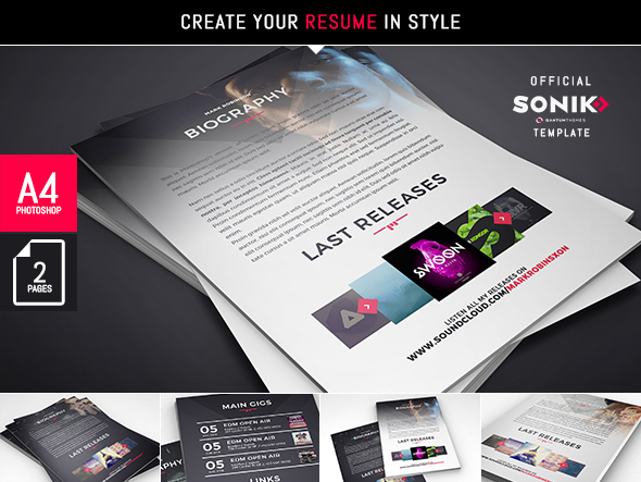 SONIK: Professional One Page Music / DJ / Producer Responsive HTML Template - 2