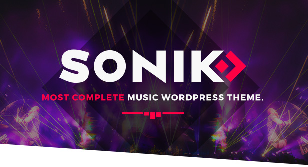 Sonik Responsive Music WordPress Theme